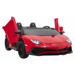 Elektrické autíčko Lamborghini Aventador SV - dvojmiestne - červené